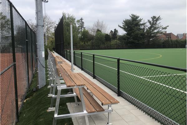 Aménagement terrain de hockey en gazon synthétique et mini pitch - Sportinfrabouw NV